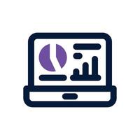 data visualization duotone icon. Sleek and modern icon for websites and mobile apps. vector