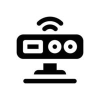 motion sensor glyph icon. Strong and solid icon for websites and mobile apps. vector