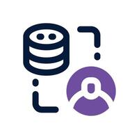 server admin duotone icon. Sleek and modern icon for websites and mobile apps. vector