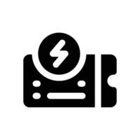 flash sale glyph icon. Strong and solid icon for websites, mobile interfaces, presentations, and visual branding. High quality and easy to edit. vector