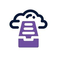 storage duotone icon. Sleek and modern icon for websites and mobile apps. vector