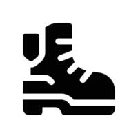 boots glyph icon. Strong and solid icon for websites and mobile apps. vector