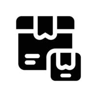 package glyph icon. Strong and solid icon for websites and mobile apps. vector