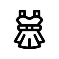 dress line icon. Clean and minimalist icon for websites and mobile apps. vector