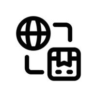 import line icon. Clean and minimalist icon for websites and mobile apps. vector