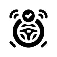autopilot glyph icon. Strong and solid icon for websites and mobile apps. vector