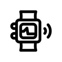 smartwatch line icon. Clean and minimalist icon for websites and mobile apps. vector