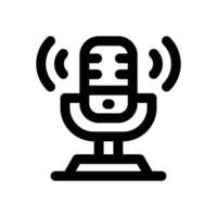 podcast line icon. Clean and minimalist icon for websites and mobile apps. vector