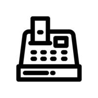 cash register line icon. Clean and minimalist icon for websites and mobile apps. vector