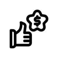 best price line icon. Clean and minimalist icon for websites and mobile apps. vector