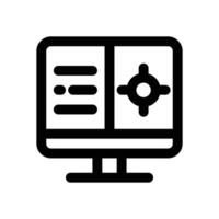 control center line icon. Clean and minimalist icon for websites, mobile apps, presentations, and logos. Fully scalable and customizable for any project. vector