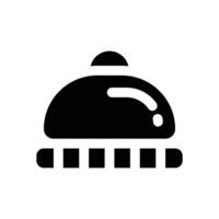 wool hat glyph icon. Strong and solid icon for websites and mobile apps. vector
