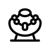 necklace line icon. Clean and minimalist icon for websites and mobile apps. vector