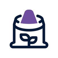 flour duotone icon. Sleek and modern icon for websites and mobile apps. vector