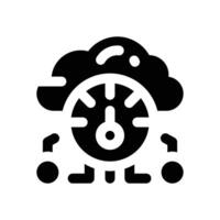 speed glyph icon. Strong and solid icon for websites and mobile apps. vector