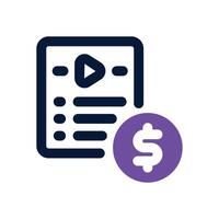 membership dual tone icon. Sleek and modern icon for websites and mobile apps. vector