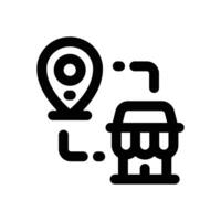 store location line icon. Clean and minimalist icon for websites and mobile apps. vector