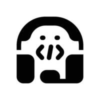 support glyph icon. Strong and solid icon for websites and mobile apps. vector