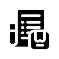 order glyph icon. Strong and solid icon for websites, mobile interfaces, presentations, and visual branding. High quality and easy to edit. vector