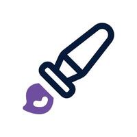 brush dual tone icon. Sleek and modern icon for websites and mobile apps. vector