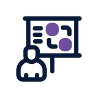 planning dual tone icon. Sleek and modern icon for websites and mobile apps. vector