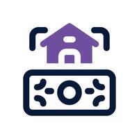 refinancing dual tone icon. Sleek and modern icon for websites and mobile apps. vector