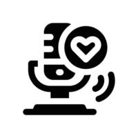 favourite glyph icon. Strong and solid icon for websites and mobile apps. vector