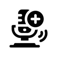 follow glyph icon. Strong and solid icon for websites and mobile apps. vector