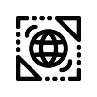 virtual line icon. Clean and minimalist icon for websites and mobile apps. vector