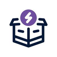 flash sale dual tone icon. Sleek and modern icon for websites and mobile apps. vector