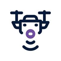 drone duotone icon. Sleek and modern icon for websites and mobile apps. vector