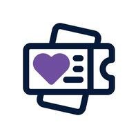 favorite duotone icon. Sleek and modern icon for websites and mobile apps. vector