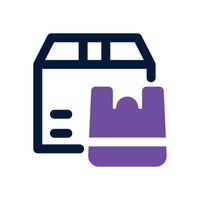 package dual tone icon. Sleek and modern icon for websites and mobile apps. vector