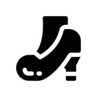 high heel glyph icon. Strong and solid icon for websites and mobile apps. vector