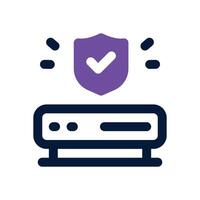 server protection duotone icon. Sleek and modern icon for websites and mobile apps. vector