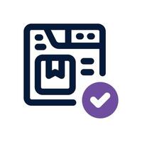 order duotone icon. Sleek and modern icon for websites, mobile apps, marketing materials, and corporate design. Fully scalable and ready to use. vector