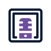 app dual tone icon. Sleek and modern icon for websites and mobile apps. vector