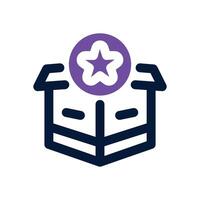 rating dual tone icon. Sleek and modern icon for websites and mobile apps. vector