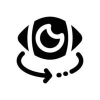 360 view glyph icon. Strong and solid icon for websites and mobile apps. vector