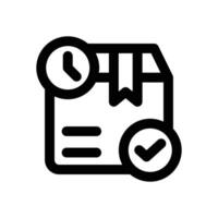 on time line icon. Clean and minimalist icon for websites and mobile apps. vector
