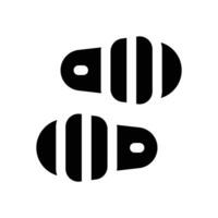 slippers glyph icon. Strong and solid icon for websites and mobile apps. vector