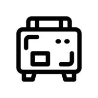 suitcase line icon. Clean and minimalist icon for websites and mobile apps. vector