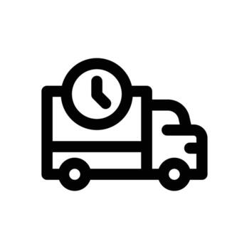 delivery line icon. Clean and minimalist icon for websites and mobile apps. vector