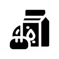 dairy product glyph icon. Strong and solid icon for websites and mobile apps. vector