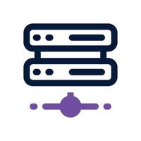 server duotone icon. Sleek and modern icon for websites and mobile apps. vector