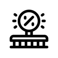 promo line icon. Clean and minimalist icon for websites and mobile apps. vector