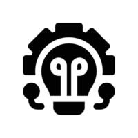 technology glyph icon. Strong and solid icon for websites and mobile apps. vector