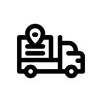 tracking line icon. Clean and minimalist icon for websites and mobile apps. vector