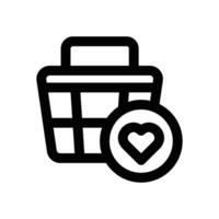 add to favorite line icon. Clean and minimalist icon for websites and mobile apps. vector