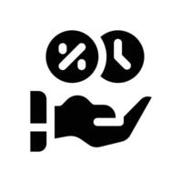 timer glyph icon. Strong and solid icon for websites, mobile interfaces, presentations, and visual branding. High quality and easy to edit. vector